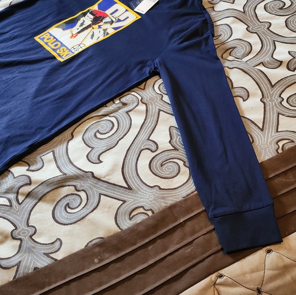 SOLD!!! Polo Ralph Lauren Men's Ski 92 Long Sleeve T-Shirt - Navy - LARGE - NWT - Picture 6 of 12
